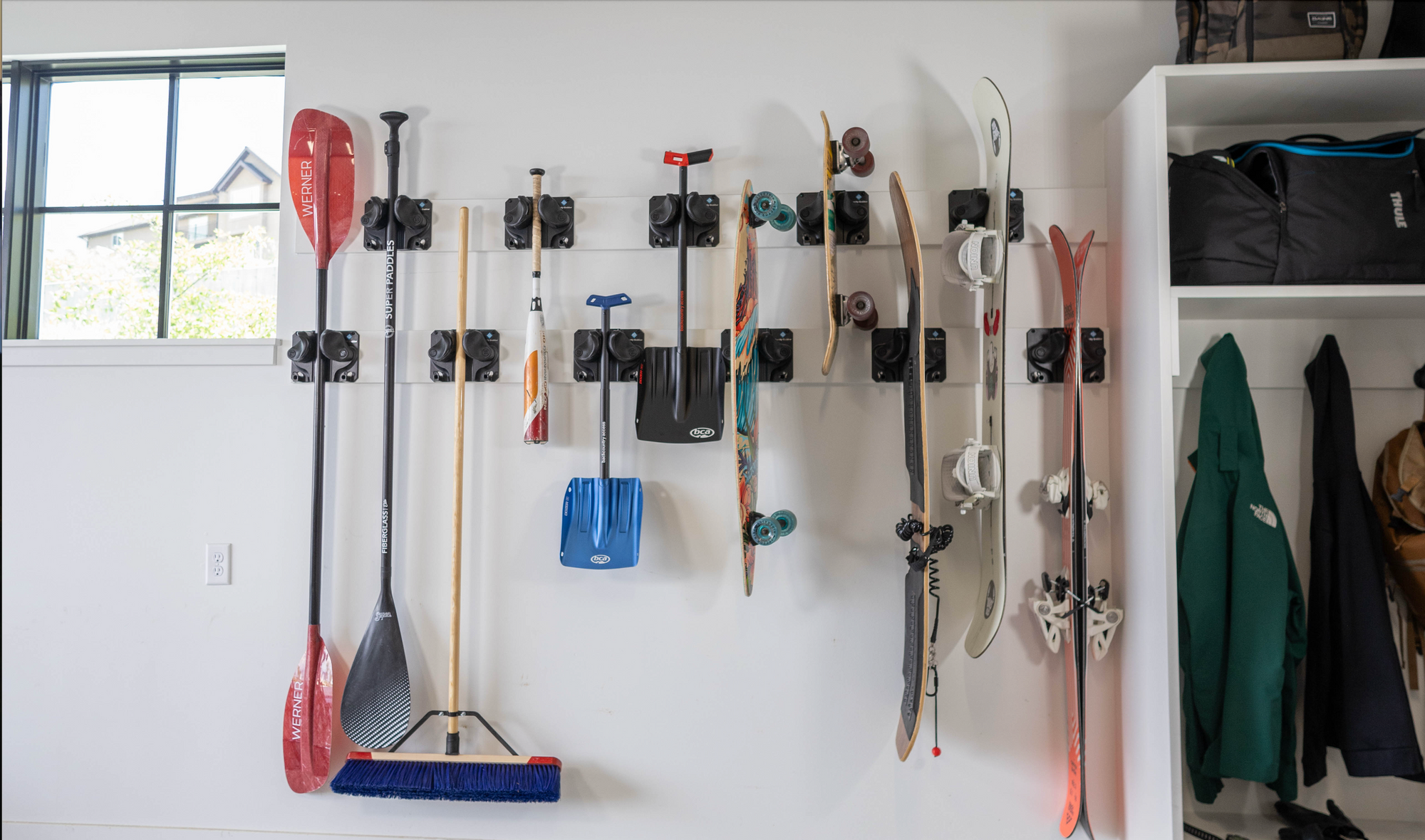 Ski Wall Mount: Gravity Grabber Keeps Gear Organized All Year