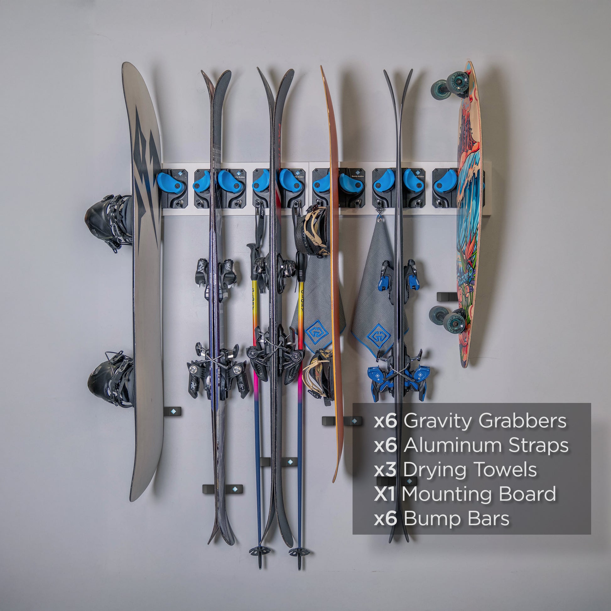 Cyan Bundle White Board - Gravity Grabber®