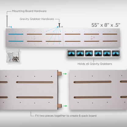White Mounting Board (6) - Gravity Grabber®