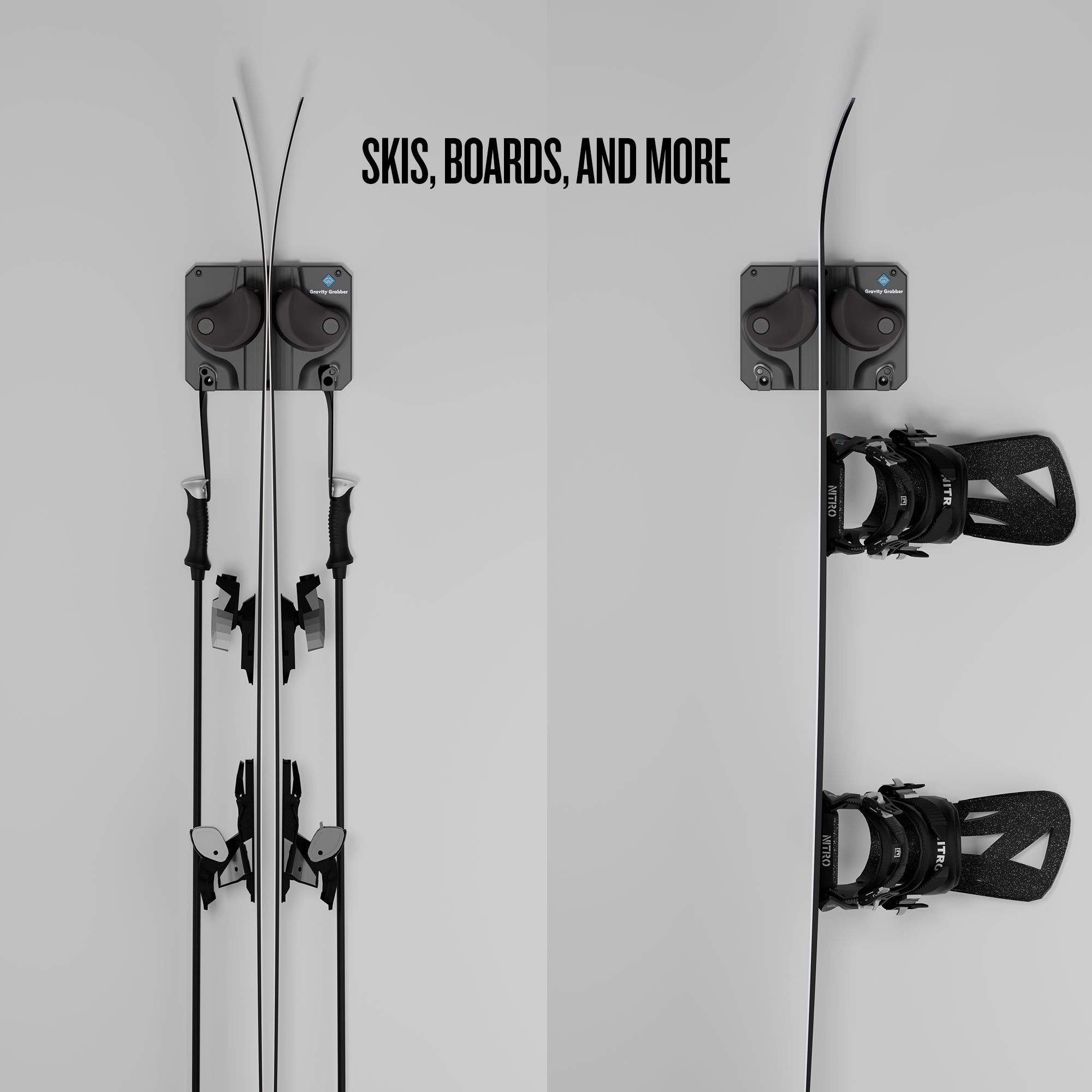 【新着商品】Gravity Grabber - のスキー＋スノーボード ラック Amazon.com: Gravity Grabber - Ultimate Ski & Snowboard Wall