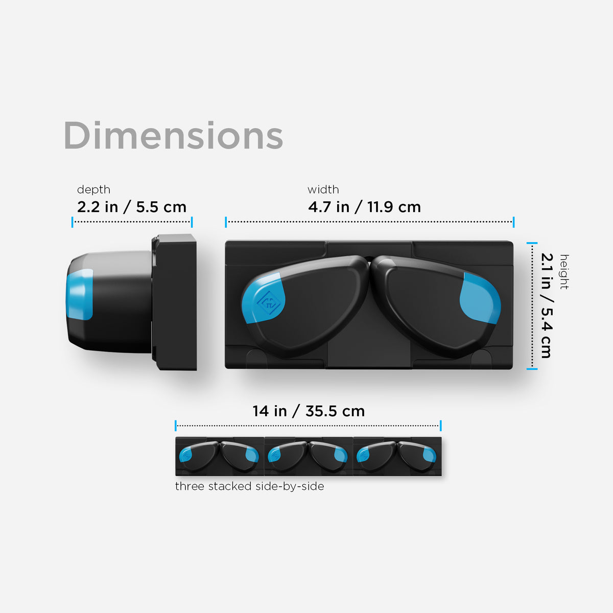 The Gravity Grabber Mini - Cyan