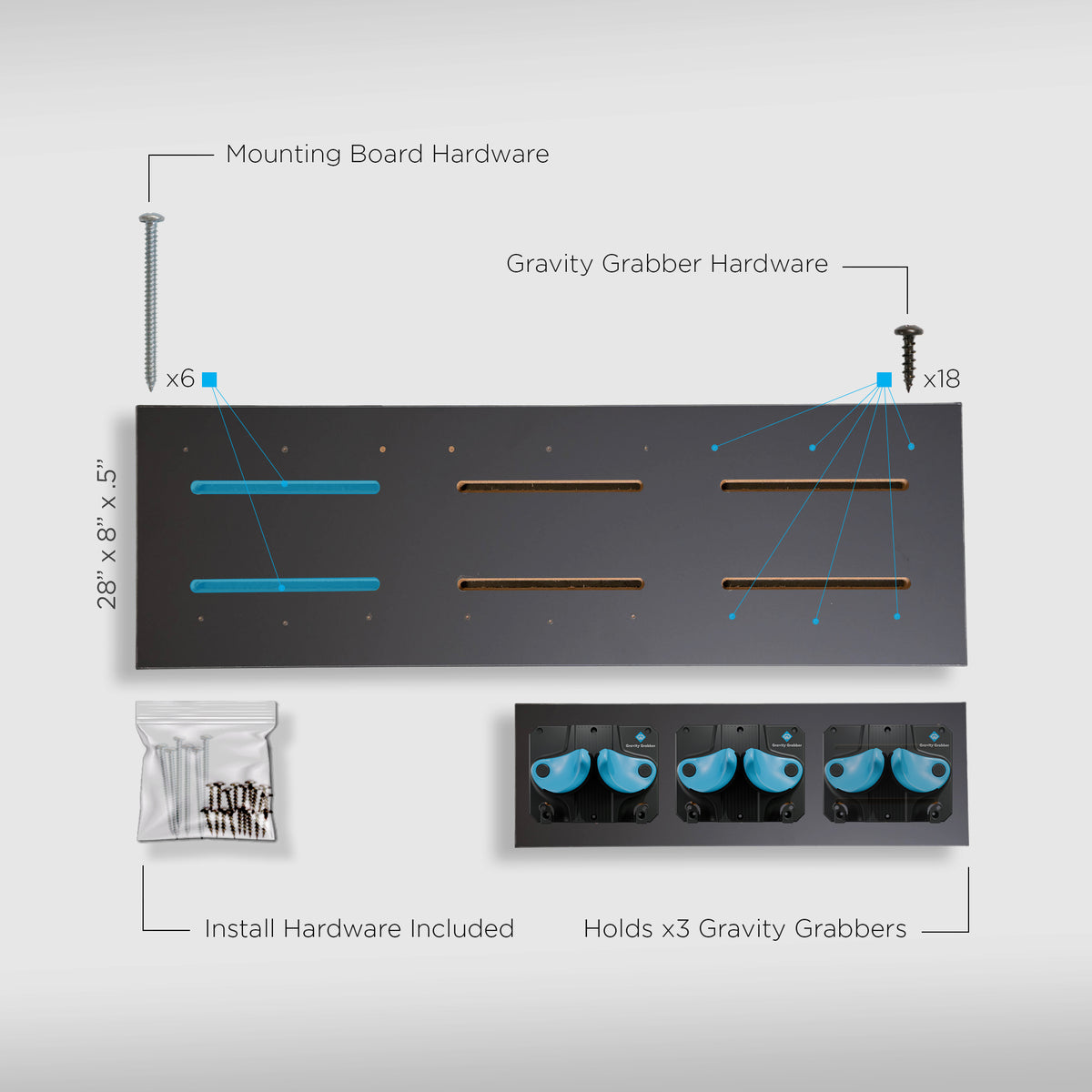 Wood Bundle Graphite Board - Gravity Grabber®