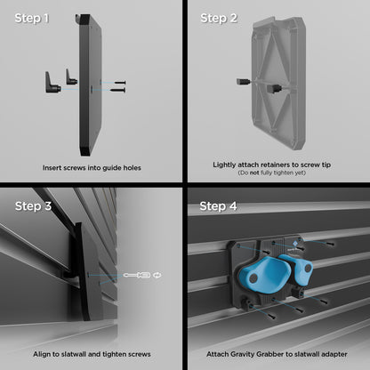 Slatwall Adapter (3" Standard) - Gravity Grabber®