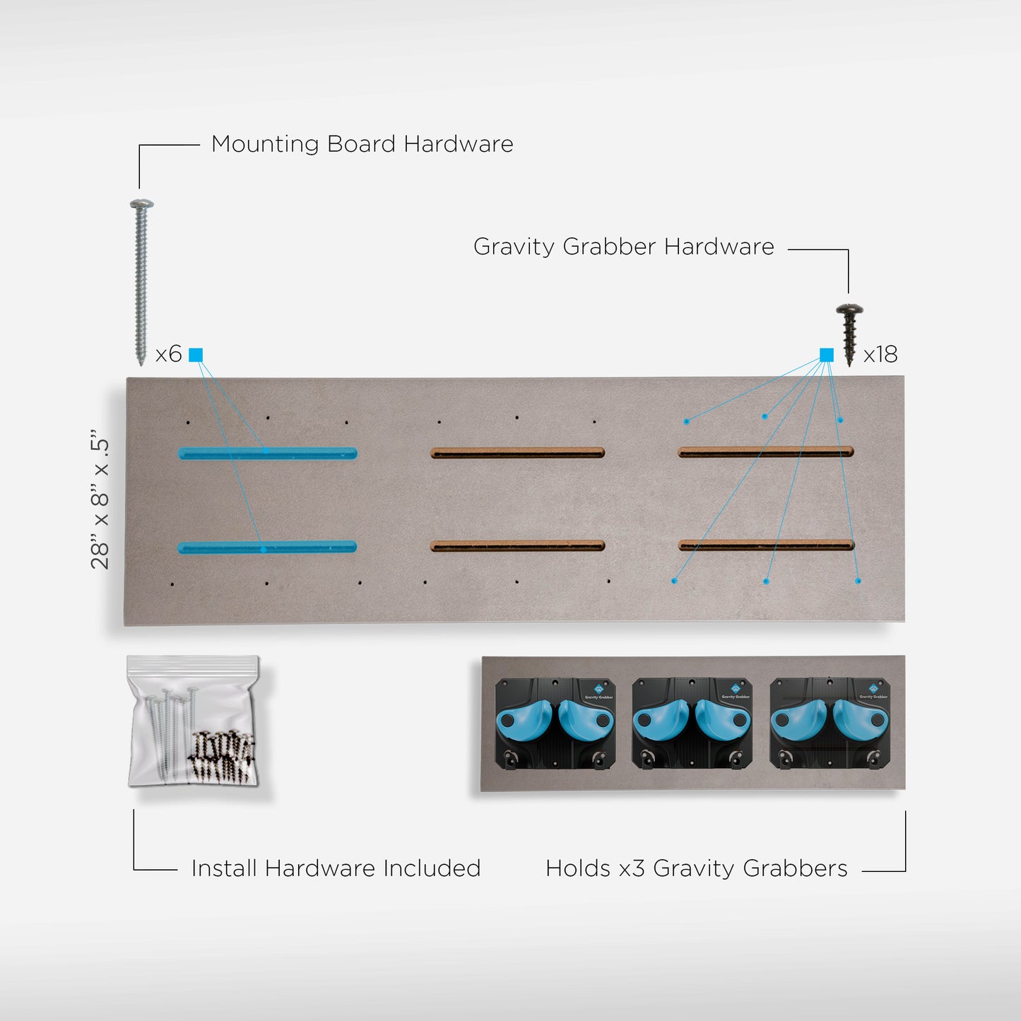 Slate Mounting Board - Gravity Grabber®