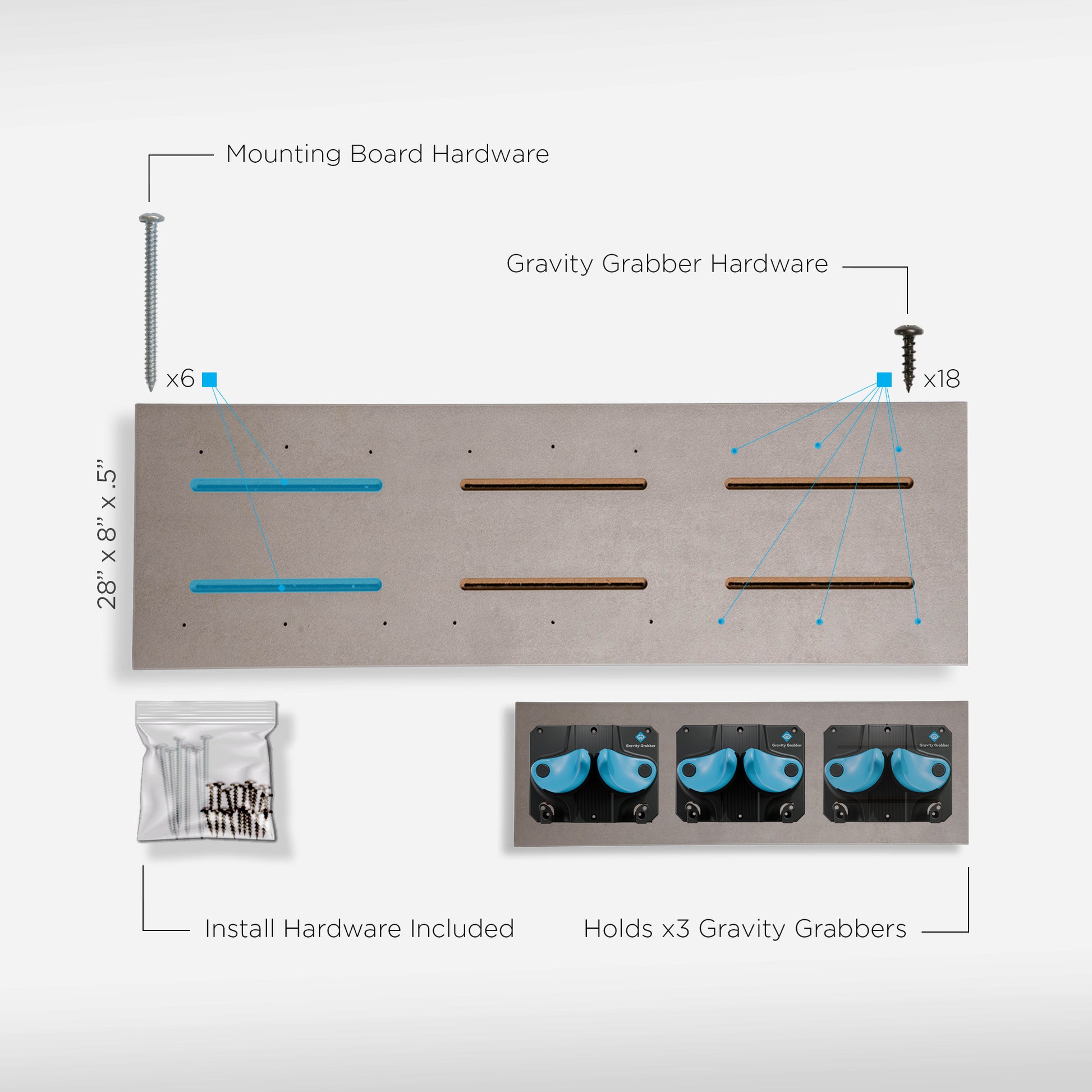 Wood Bundle Slate Board - Gravity Grabber®