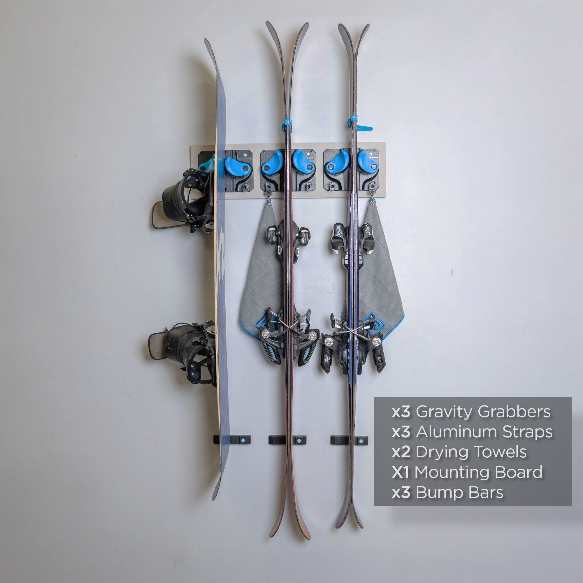 Gravity Grabber - The Ultimate Ski & Snowboard Storage Solution