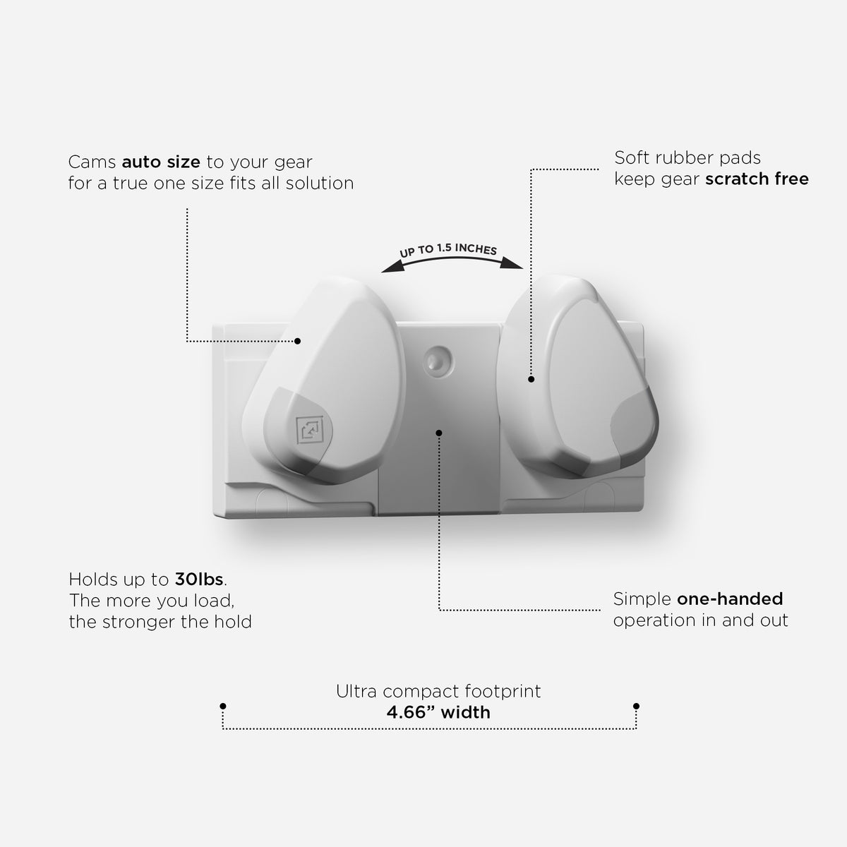 The Gravity Grabber Mini - White