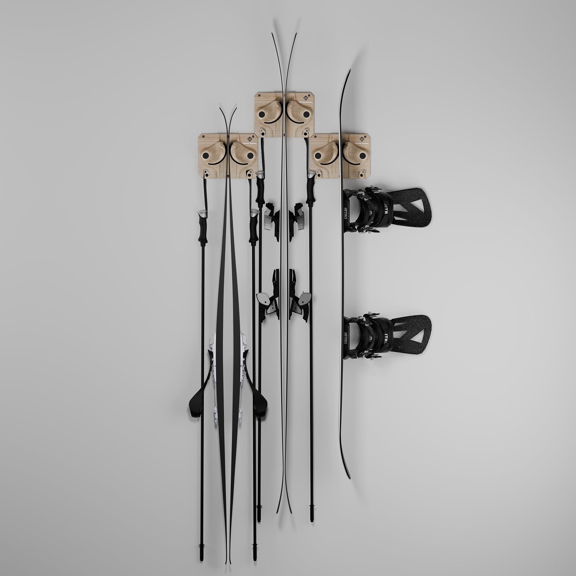Gravity Grabber - The Ultimate Ski & Snowboard Storage Solution
