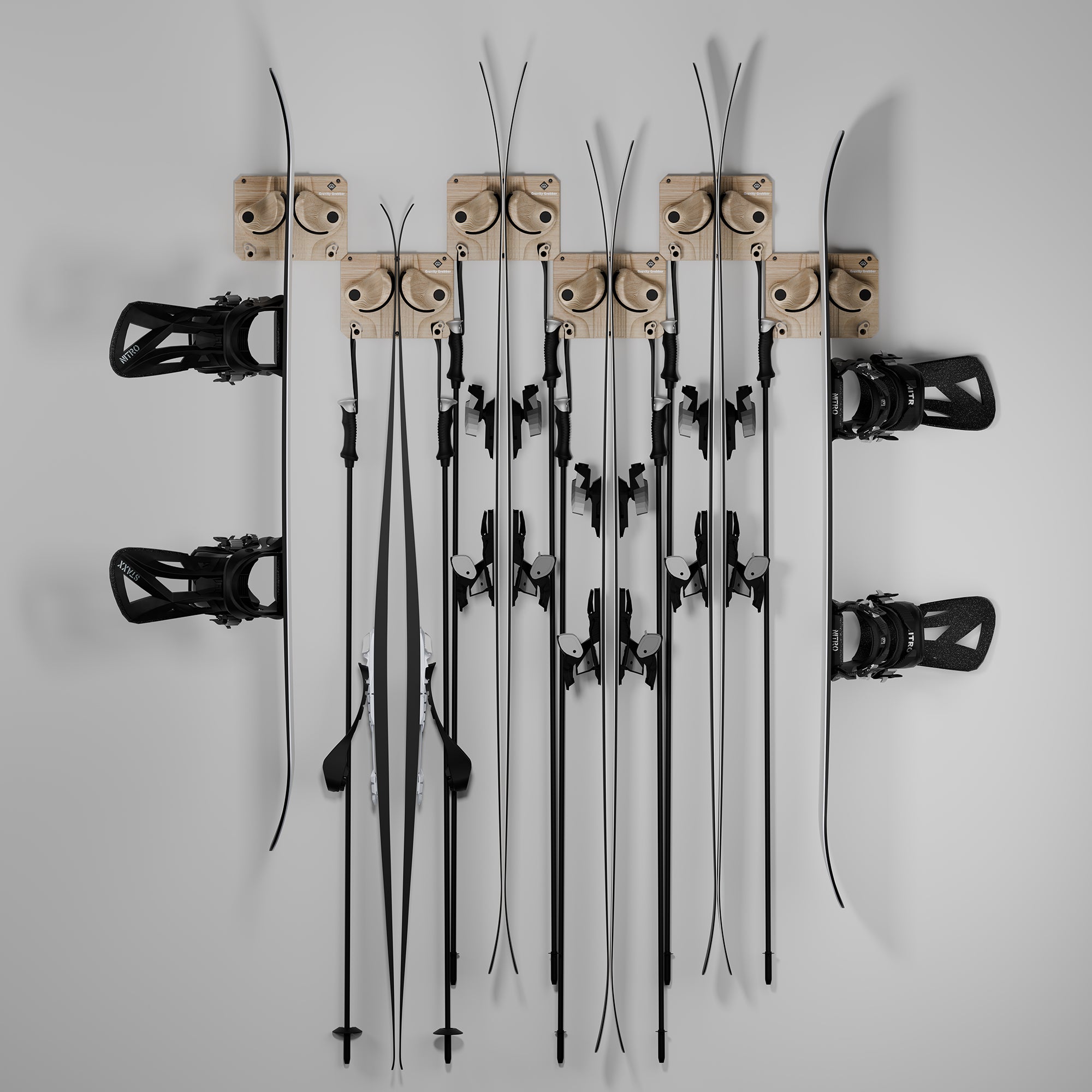Gravity Grabber - The Ultimate Ski & Snowboard Storage Solution